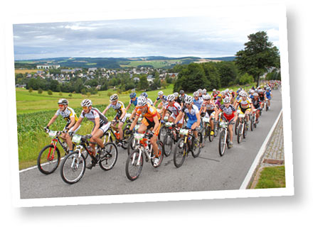 Rad fahren im erzgebirge